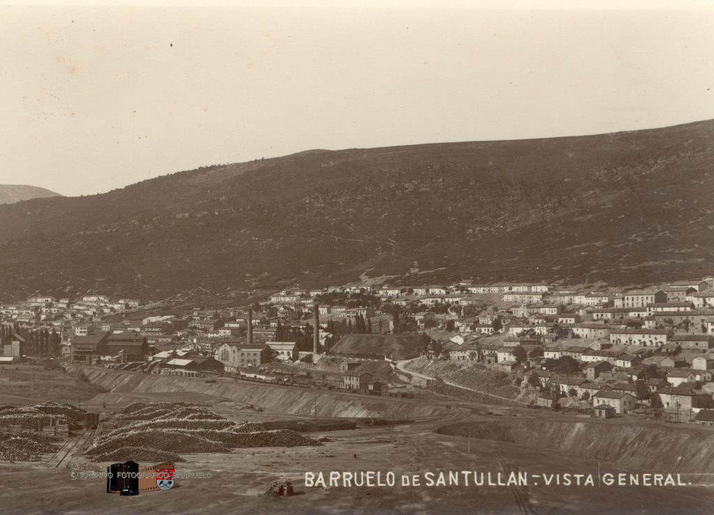 Vista general de Barruelo de Santullán (años 30)