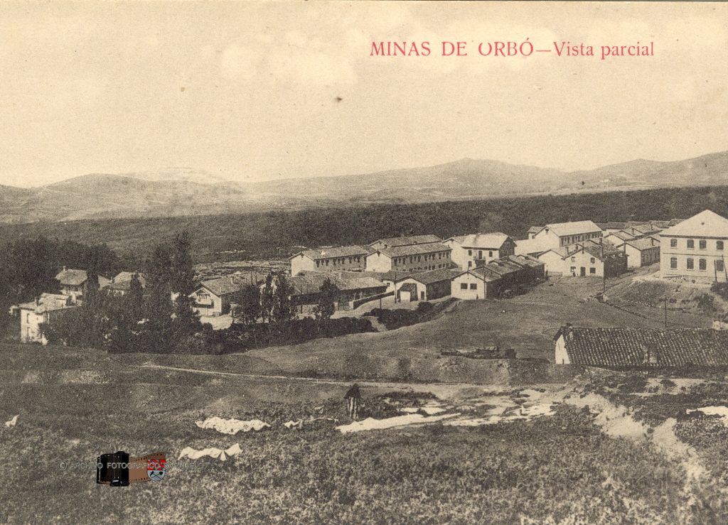 Vista general de Minas de Orbó (años 20)